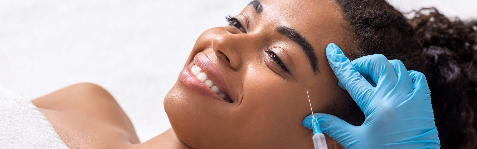 woman attending beautician